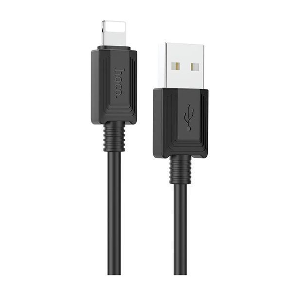 USB Cable Hoco Lightning X73 2.4A 1m black 37212 фото