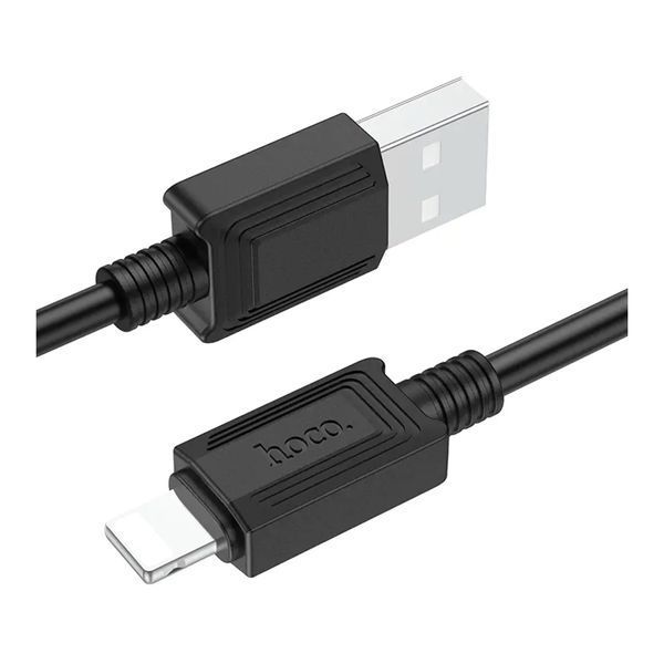 USB Cable Hoco Lightning X73 2.4A 1m black 37212 фото