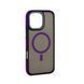 Силікон iPhone 16 Pro Max MagSafe All-Round black-purple 38539 фото 1