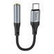 AUX Hoco LS36 to Type-C adapter black 46830 фото 3