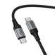 Cable Hoco Type-C to Type-C X121 60w/3A 1.5m black 44465 фото 4