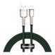 Кабель Baseus Cafule Metal Lightning 2.4A (2m) green 02900 фото 1