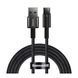 Кабель Baseus Tungsten Gold Fast Charging USB to Type-C 100W (2m) black 19375 фото 1