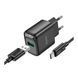 МЗП Hoco C140А 18W/3A + cable Type-C black 37296 фото 2