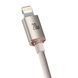 USB Cable Baseus Crystal Shine Series Lightning 2.4A (1.2m) pink 08989 фото 3