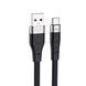 USB Cable Hoco Type-C X53 3A 1m black 23887 фото 2