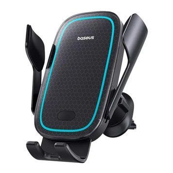 Автомобільний тримач з Бездротовим ЗП Baseus Milky Way Pro 15W black 20428 фото