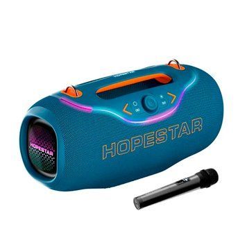Колонка Bluetooth Hopestar A6 CLUB 200W/IPX6/24000mAh + мікрофон blue 44993 фото