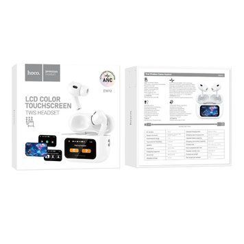 Навушники AirPods Pro 2 Hoco EW72 Display white 37625 фото