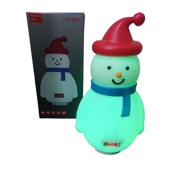 Нічник + колонка + годинник Snowman CH-M85 white 38363 фото