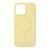 Silicone case iPhone 13 Pro with MagSafe Premium yellow 41912 фото