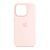 Silicone case iPhone 15 with MagSafe light pink 42094 фото