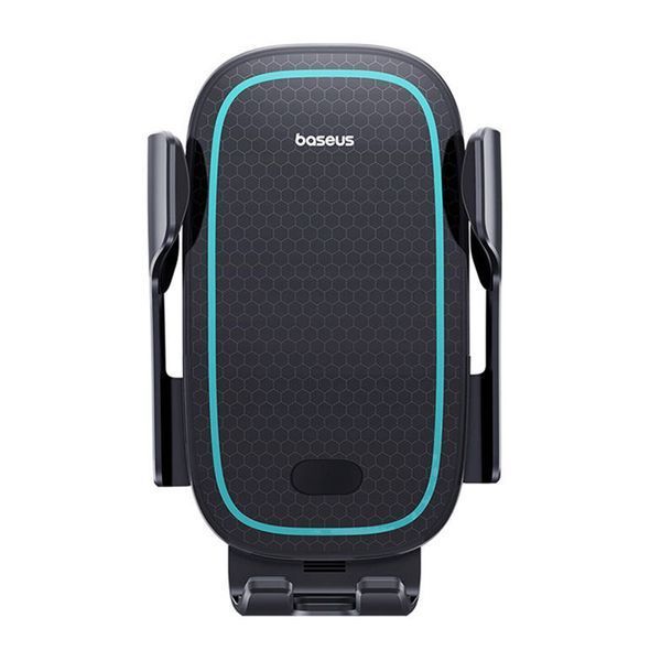 Автомобільний тримач з Бездротовим ЗП Baseus Milky Way Pro 15W black 20428 фото