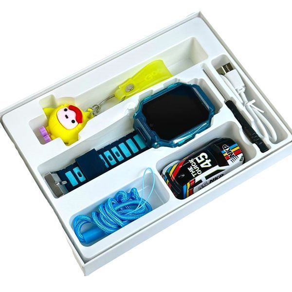 Дитячий годинник С006 +машинка + брелок blue 38585 фото