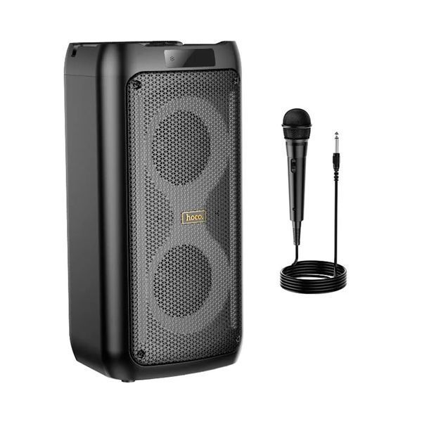 Колонка Bluetooth Hoco HA6 black+1 мікрофон black 38914 фото