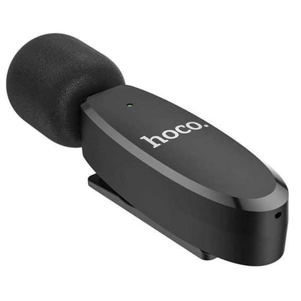 Мікрофон петличний bluetooth Hoco L15 Type-C black 33752 фото