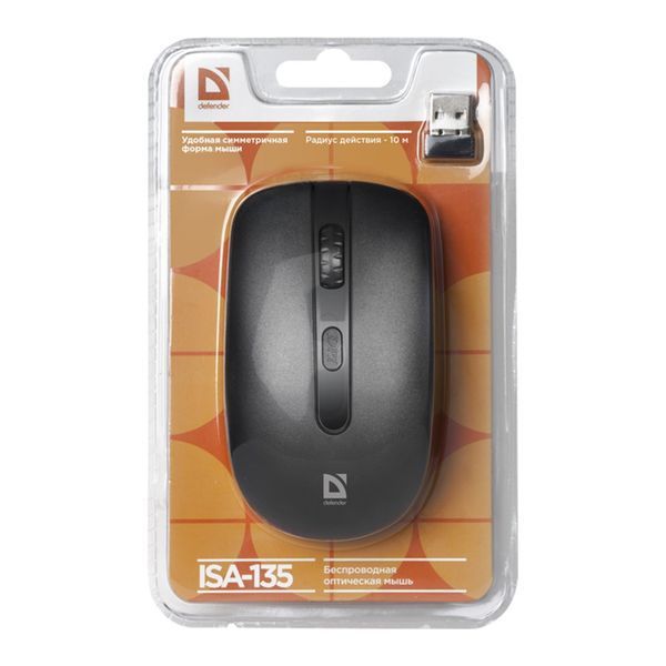 Мишка Bluetooth Defender ISA-135 black UA 40173 фото
