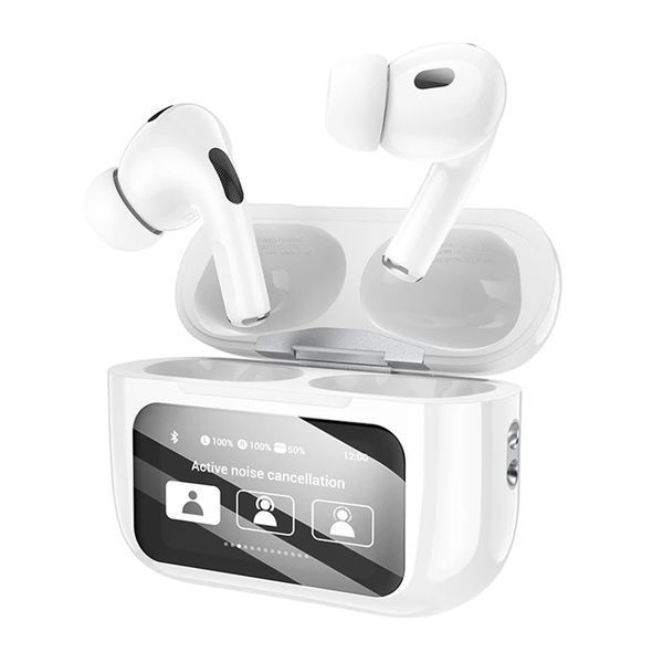 Навушники AirPods Pro 2 Hoco EW72 Display white 37625 фото