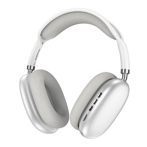Навушники Big Bluetooth Borofone BO 22 silver 33577 фото