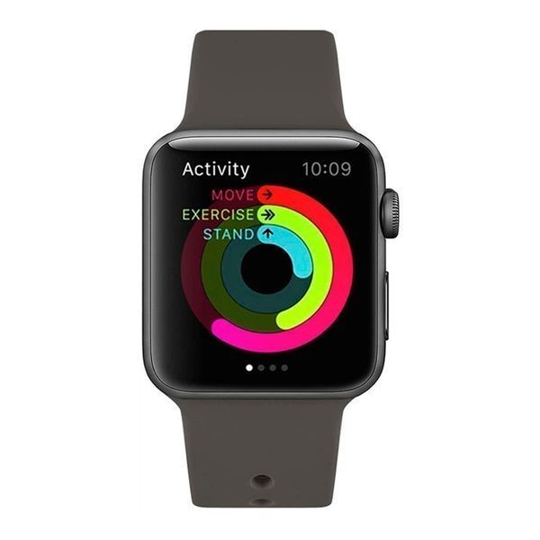 Ремінець Apple watch 38/40/41/SE silicone cacao 50316 фото