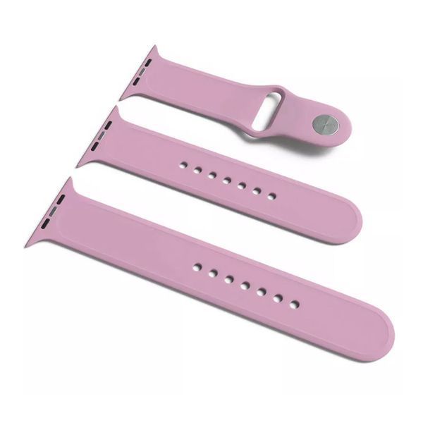 Ремінець Apple watch 38/40/41/SE silicone lilac pride 46967 фото