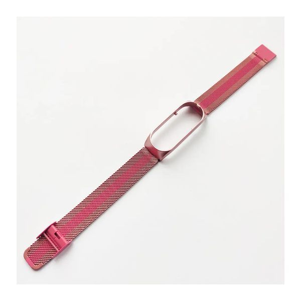 Ремінець Xiaomi Mi Band 5/6 Milanese Loop magnet pink 30898 фото