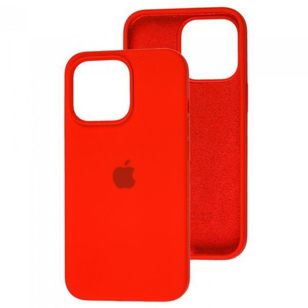 Silicone case Full iPhone 14 Plus red 29481 фото