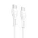 Cable Hoco Type-C to Type-C X37 60W/3A 0.5m white 34358 фото 3