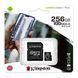 MicroSD 256GB Kingston Canvas Select Plus UHS-3 150R Class 10 + adapter SD 43125 фото 1