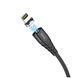 USB Cable Hoco Lightning X63 магніт 2.4A 1m black 27139 фото 3