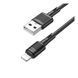 USB Cable Hoco Lightning X83 2.4A 1m black 29769 фото 2
