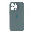Silicone case Full camera iPhone 15 pine green 34983 фото