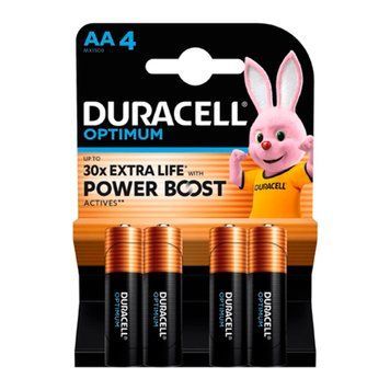 Батарейка Duracell LR06 KPD 04*10 Optimum ( упаковка 4 шт, ціна за 4 шт) 20339 фото