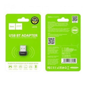 Bluetooth адаптер Hoco UA18 Bluetooth 5.0 грибок 30638 фото