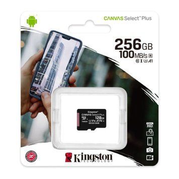 MicroSD 256GB Kingston Canvas Select Plus A1 UHS-1 100R Class 10 30991 фото