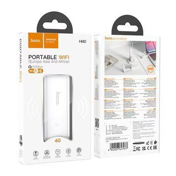 Мобільний Wi-Fi модем USB Hoco HI40 white 39733 фото