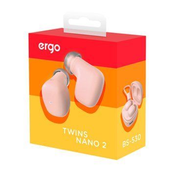 Навушники Air Bluetooh Ergo BS-530 Twins Nano 2 pink UA 05331 фото