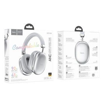 Навушники Big Bluetooth Hoco Apple AirPods W35 MAX silver 34509 фото