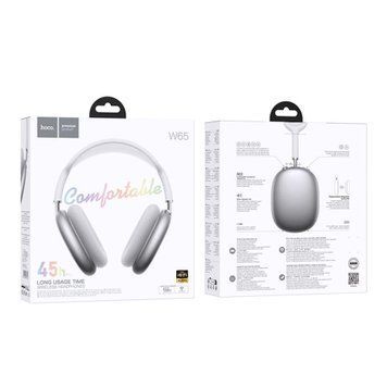 Навушники Big Bluetooth Hoco Apple AirPods W65 silver 41329 фото
