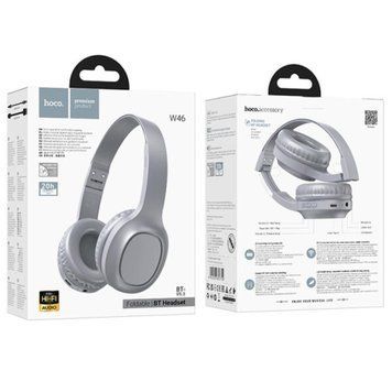 Навушники Big Bluetooth Hoco W46 silver 33845 фото