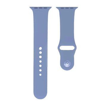 Ремінець Apple watch 38/40/41/SE silicone lilac cream 40799 фото