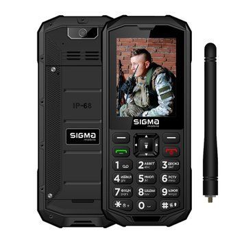 Телефон Sigma X-treme PA68 WAVE Black UA 24140 фото