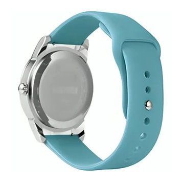 Універсальний ремінець 22mm silicone light blue 36638 фото