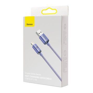 USB Cable Baseus Crystal Shine Series Lightning 2.4A (1.2m) purple 09078 фото