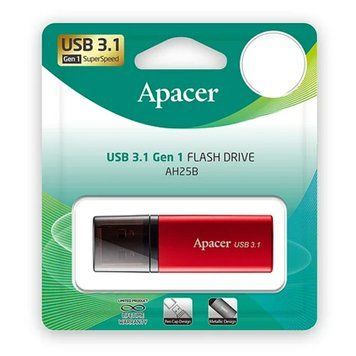 USB Flash 128 GB Apacer AH 25B 3.2 Red UA 28344 фото