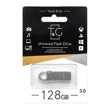 USB Flash 128 GB T&G 027 Silver 3.0 31386 фото