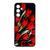Силікон Samsung A16/A165 2024 Glass Pattern Tulips red 40291 фото