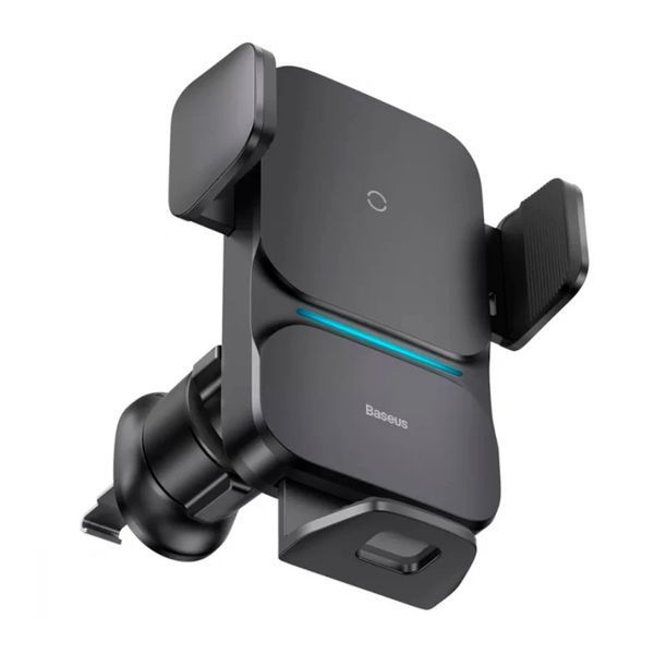 Автотримач з бездротовою зарядкою Baseus Wisdom Auto Alignment 15W black 49186 фото
