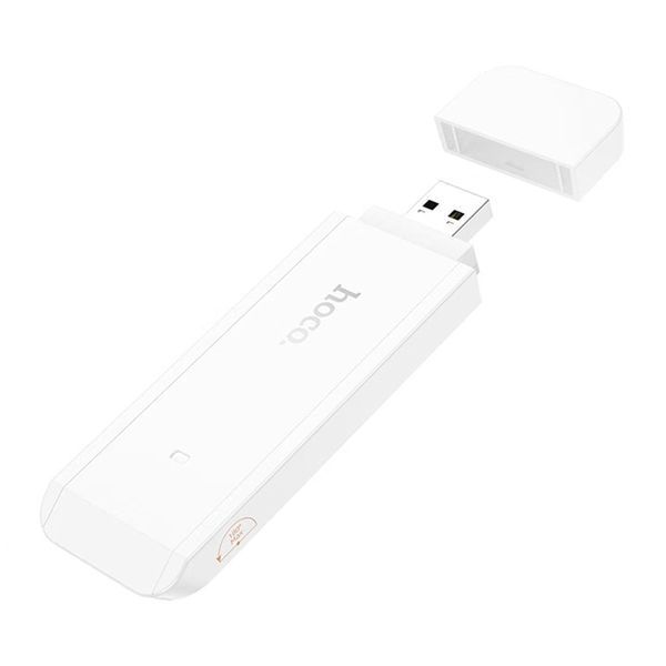 Мобільний Wi-Fi модем USB Hoco HI40 white 39733 фото