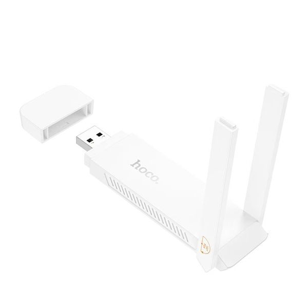 Мобільний Wi-Fi модем USB Hoco HI40 white 39733 фото